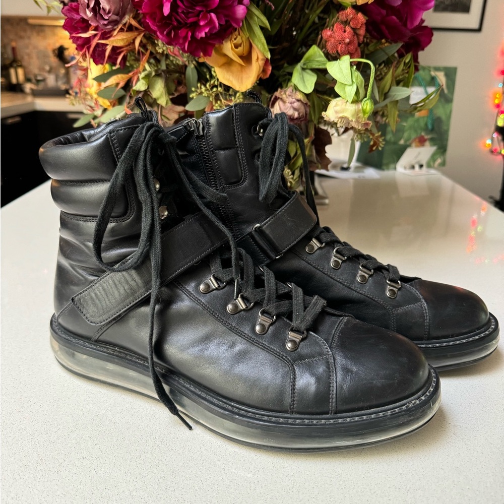 Prada Leather Lace up boots - Picture 2 of 10